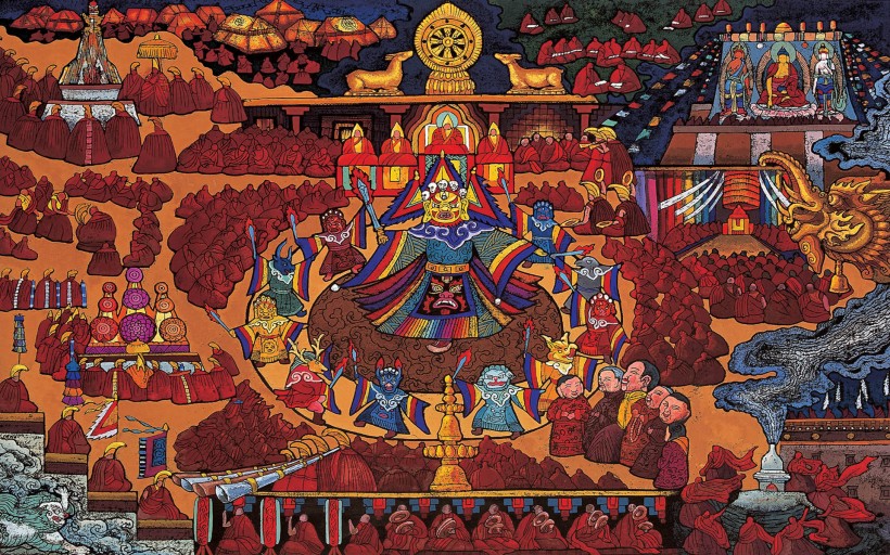藏族祥巴圖片