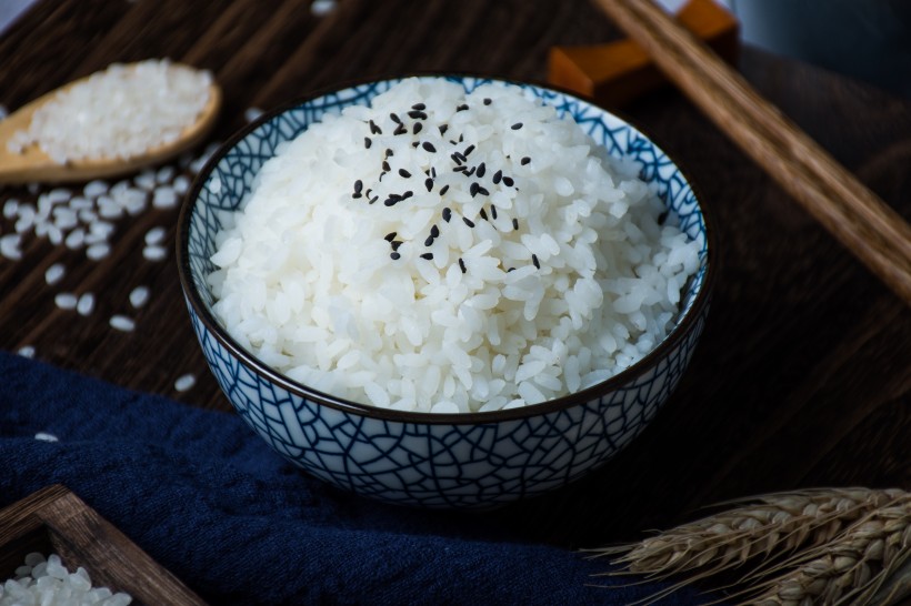 珍珠大米和米飯圖片