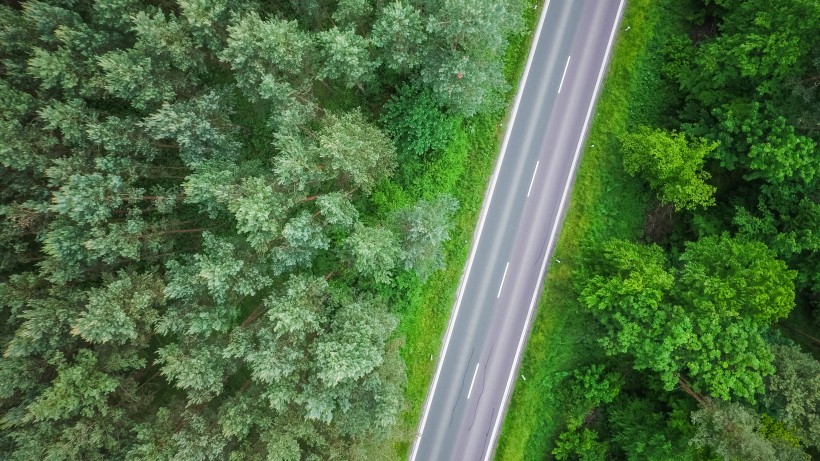 平坦的公路圖片