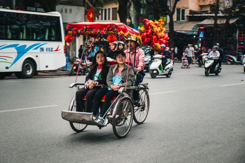 懷舊氣息的黃包車圖片