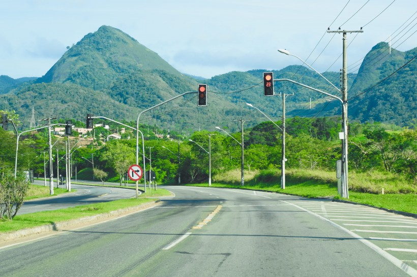 平坦的瀝青公路圖片