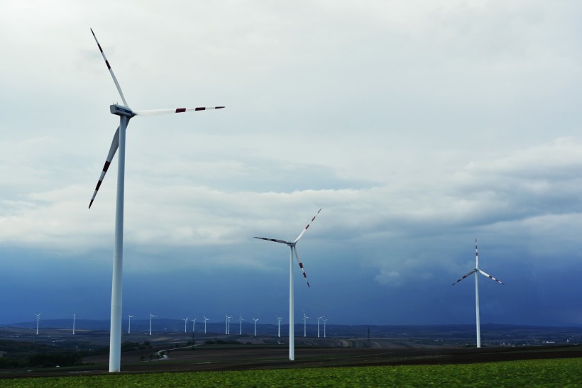 風力發電的風力發電機圖片