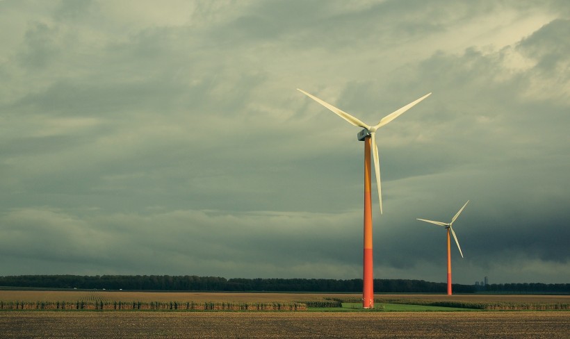 風力發電的風力發電機圖片