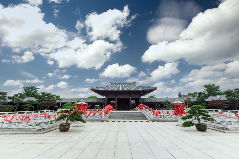 中國寺廟建築圖片