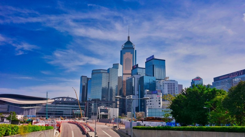 香港的城市建築圖片