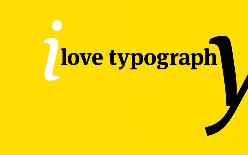 I Love Typography字體設計圖片