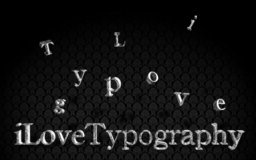 I Love Typography字體設計圖片