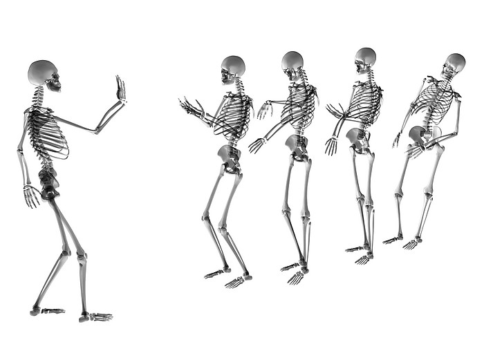 人體骨架運動系列高清圖片