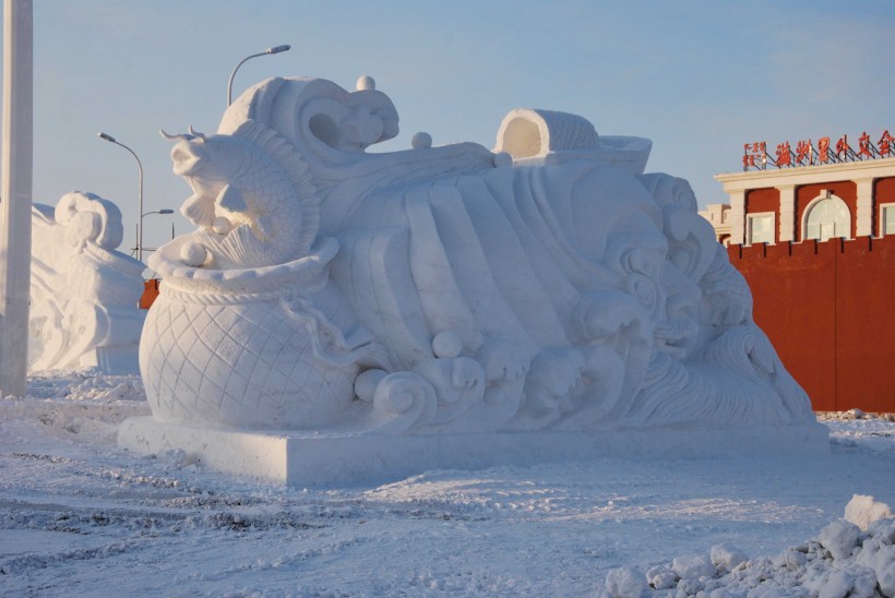 雪雕藝術圖片