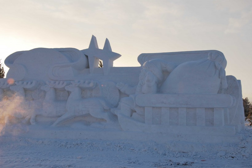 雪雕藝術圖片