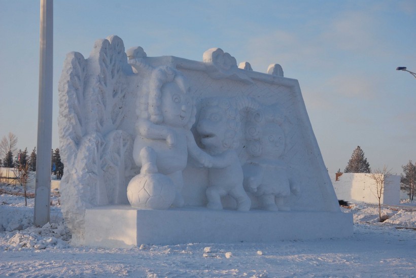 雪雕藝術圖片