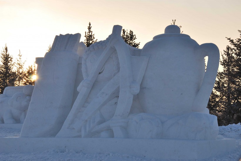 雪雕藝術圖片