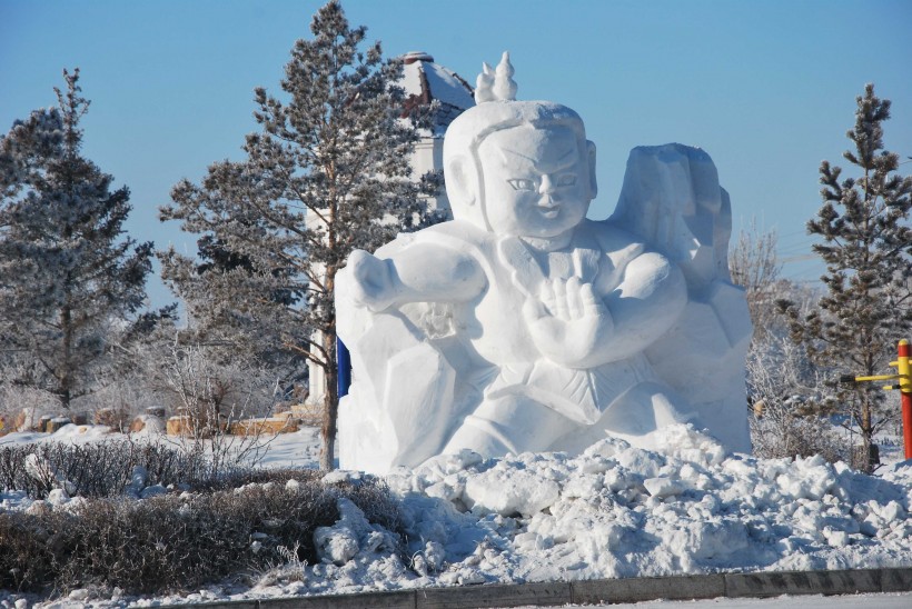 雪雕藝術圖片