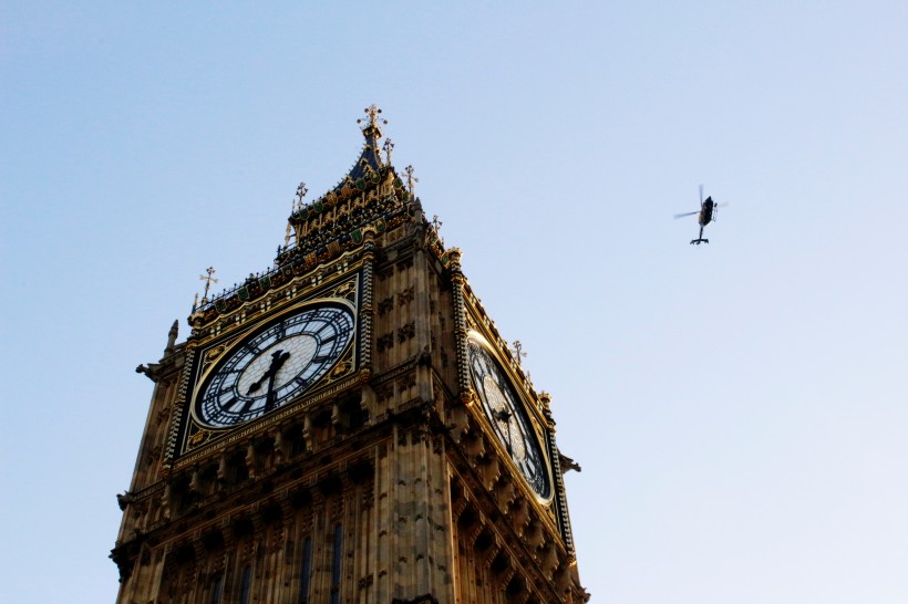 英國倫敦大本鐘建築風景圖片