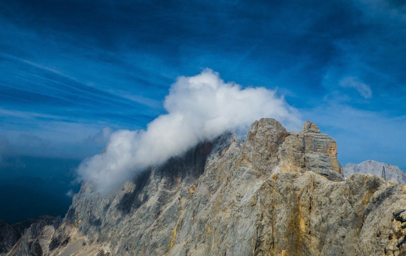 奧地利頂石山自然風景圖片