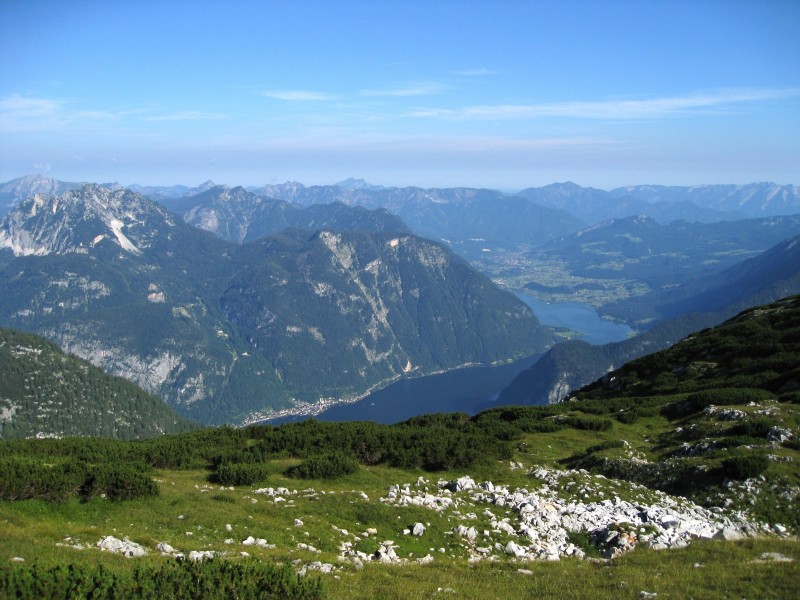 奧地利頂石山自然風景圖片