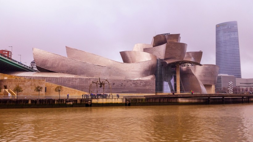 美國紐約古根海姆博物館建築風景圖片