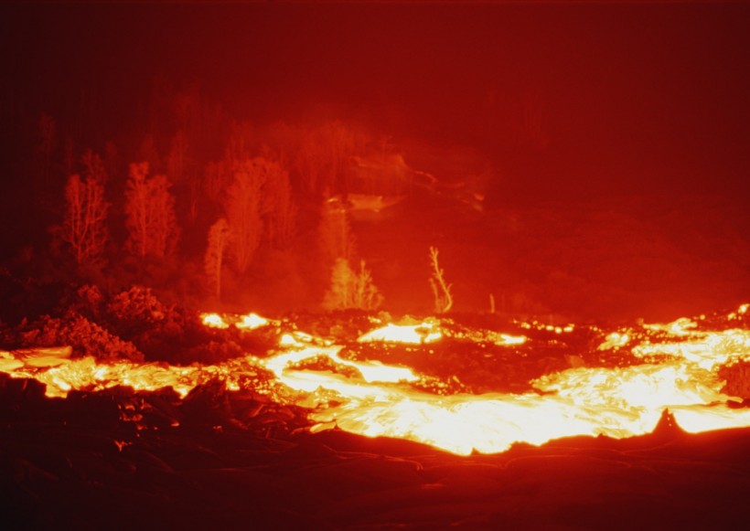 火山岩漿圖片
