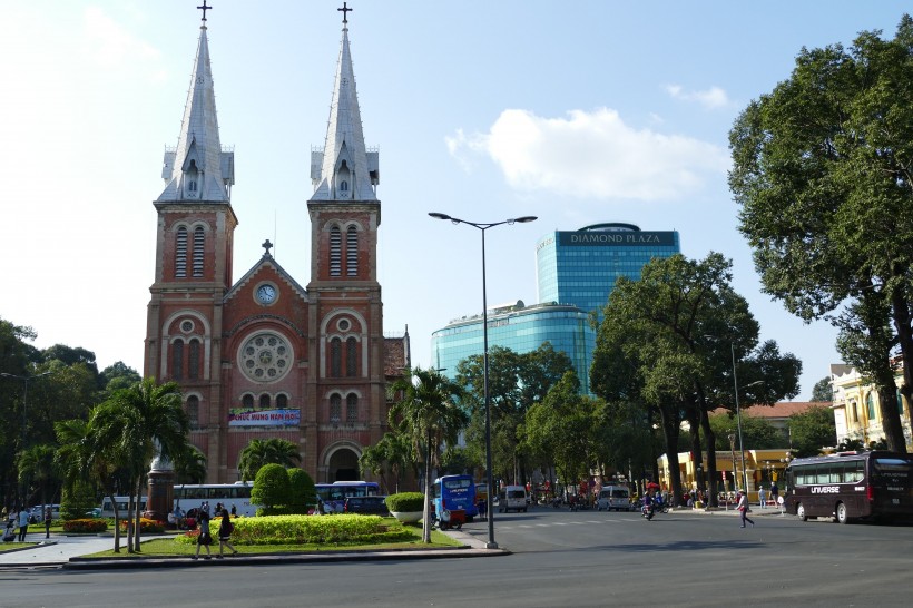 越南胡志明市建築風景圖片