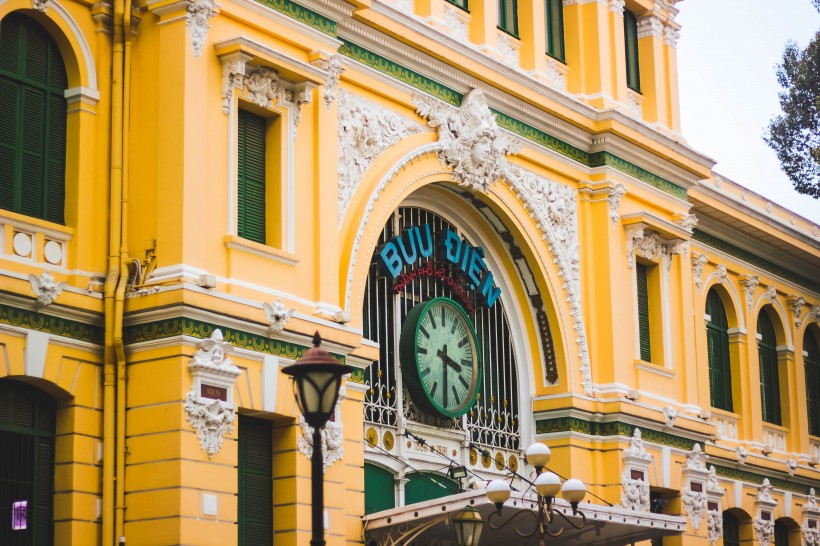 越南胡志明市建築風景圖片