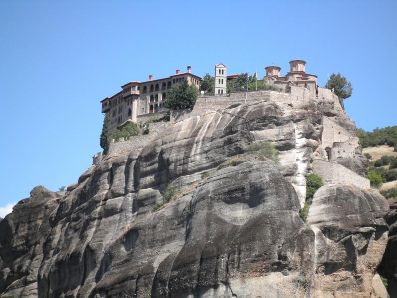 希臘米特奧拉修道院建築風景圖片