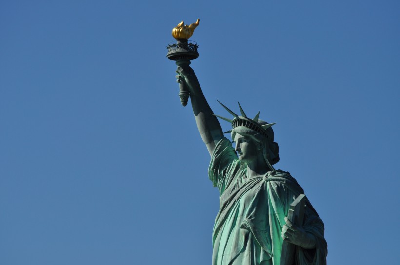  美國紐約自由女神像圖片