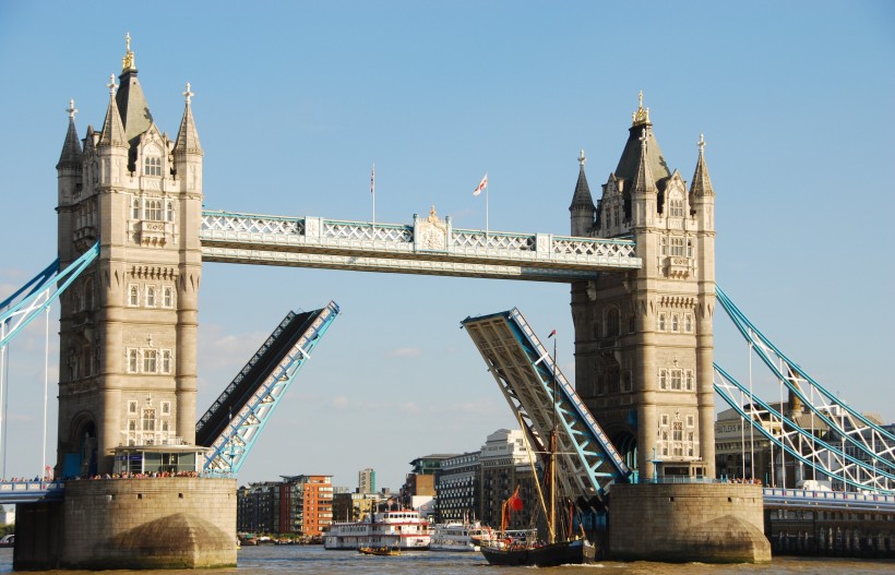英國倫敦塔橋建築風景圖片