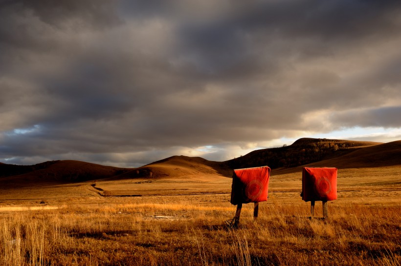 唯美内蒙古壩上草原秋季風景圖片