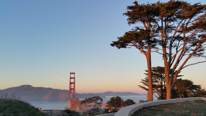 美國舊金山金門大橋風景圖片