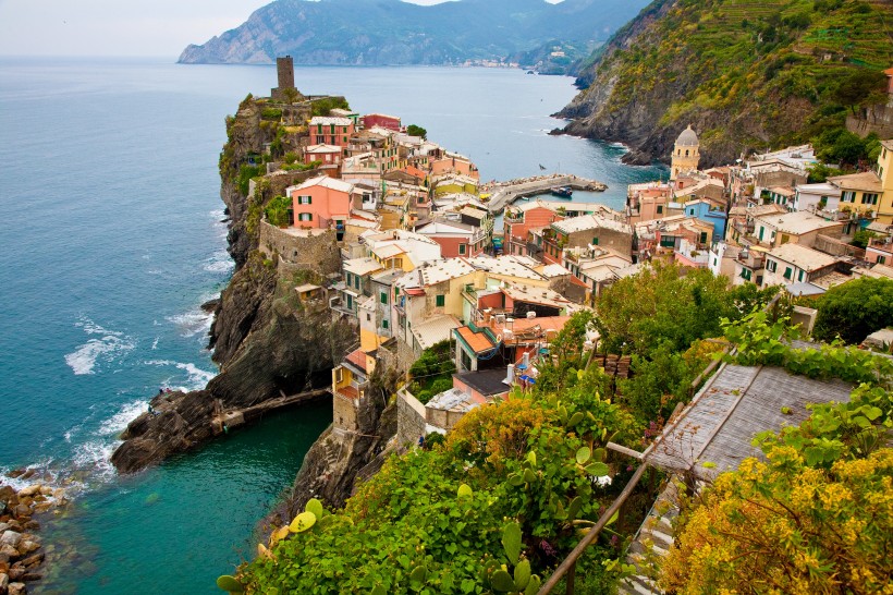 意大利五漁村建築風景圖片