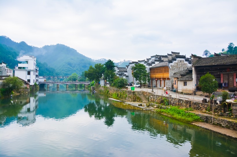 江西瑤裡古鎮建築風景圖片