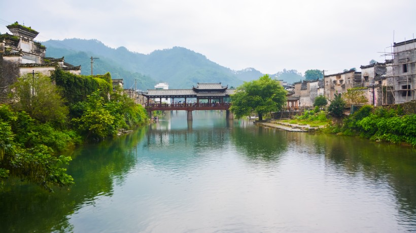 江西瑤裡古鎮建築風景圖片