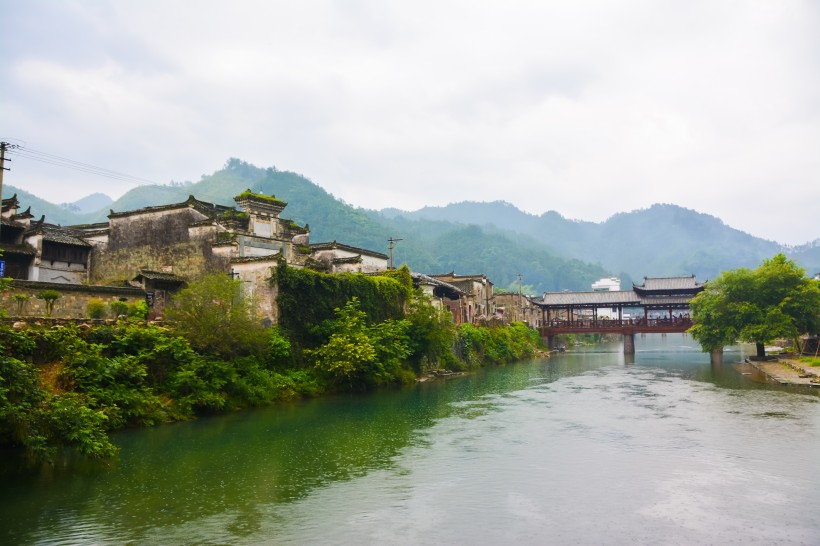江西瑤裡古鎮建築風景圖片