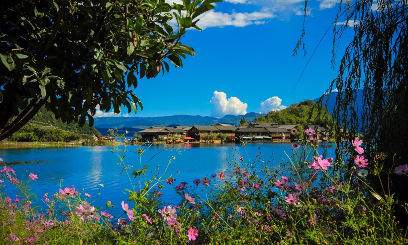 四川泸沽湖風景圖片