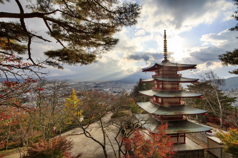 日本淺草寺景色圖片