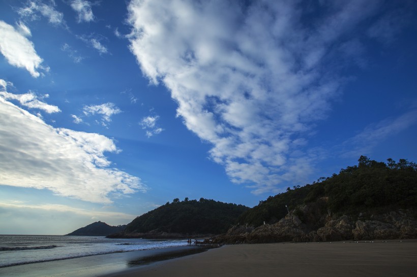 浙江甯波松蘭山海濱風景圖片