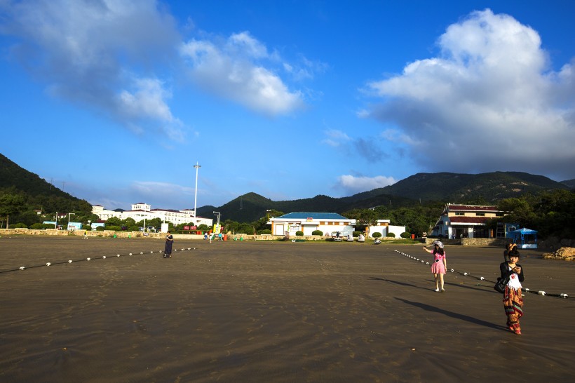 浙江甯波松蘭山海濱風景圖片