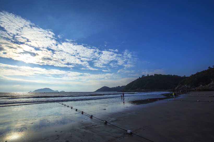 浙江甯波松蘭山海濱風景圖片