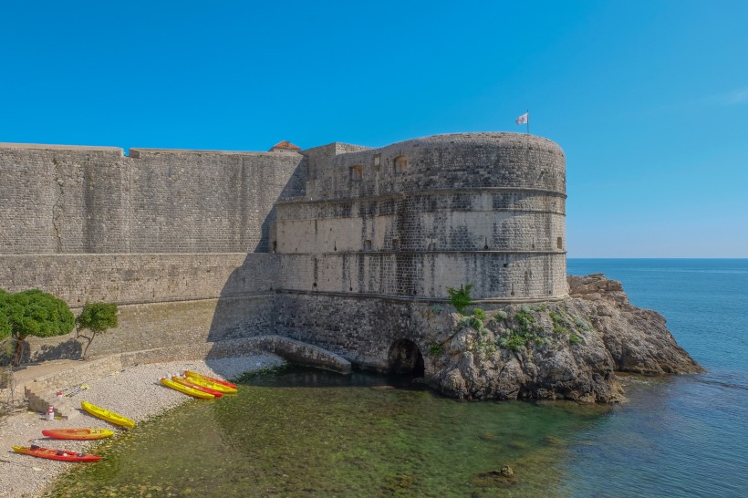 克羅地亞杜布羅夫尼克建築風景圖片