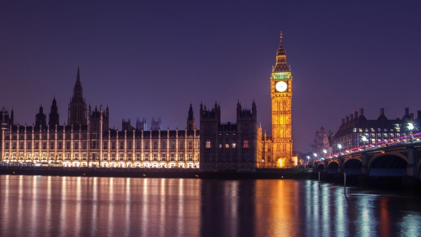 英國倫敦大本鐘建築風景圖片